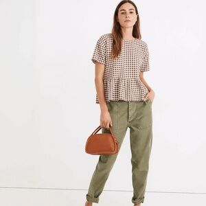 Madewell Medford Top in Textured Gingham